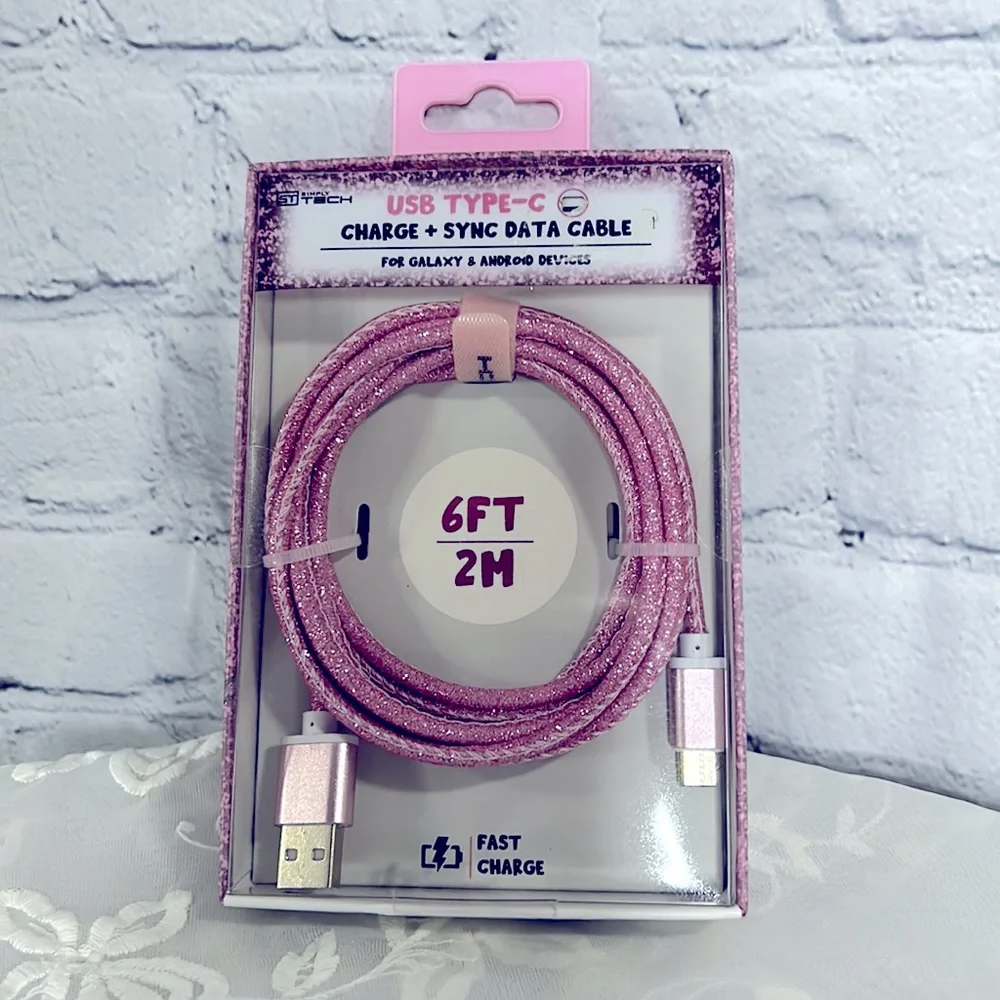 ✨Pink USB Type-C | Charge & Sync Data Cable > for Galaxy & Android devices.✨💖